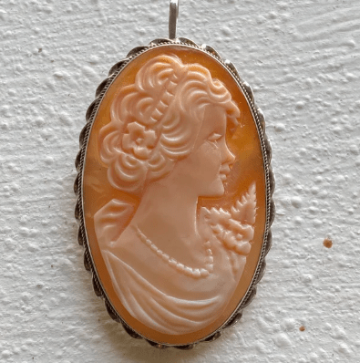 Coral Stone Cameo