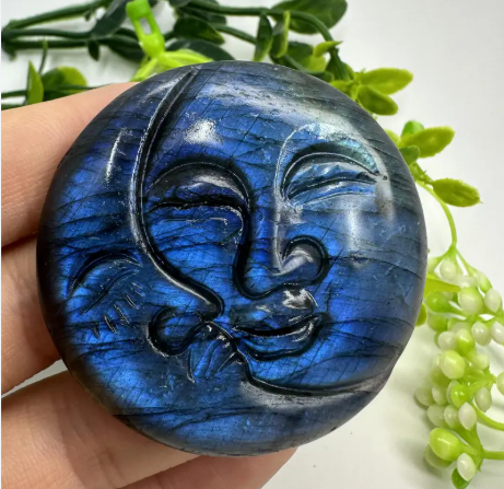 Sun/Moon Palm Carving